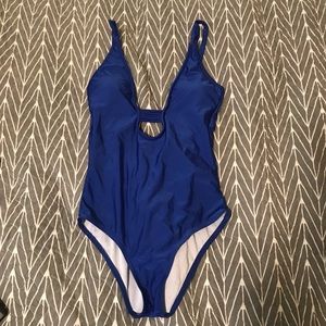 One piece Cobalt blue bathing suite